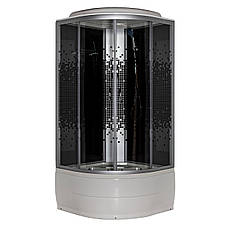 Гідромасажний бокс 95 BF JK Black Puzzle 90х90х217 глибокий піддон