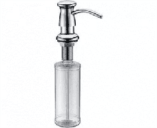 Дозатор для моющего средства GAPPO G403, встраиваемый в мойку, латунь/пластик, сатин 300 мл