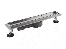 Линейный трап под плитку GAPPO G87007-4, 70х700 мм, нержавеющая сталь.