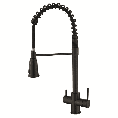 Смеситель для кухни Koer KB-72025-05 с выходом для питьевой воды (излив – пружина) (KR5015)