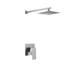 Встраиваемая душевая система WEZER PRO17A-02, нержавеющая сталь.