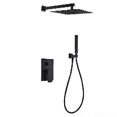 Встраиваемая душевая система WEZER PRO17B-02-BLACK, нержавеющая сталь, черный