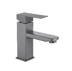 Смеситель для умывальника WEZER PRO1-02-GUNGREY, оружейная сталь