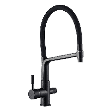 Кухонный смеситель на две воды Mixxus Premium BAROLO 021 (Black) (MI5927)