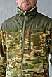 Тактична тепла фліска ЗСУ армейська військова флісова кофта військовим із липучками, фото 9