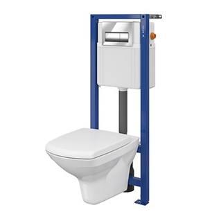 Комплект Cersanit B207: Інсталяція AQUA 02 + унітаз Сarina CleanOn з кришкою дюропласт із soft close