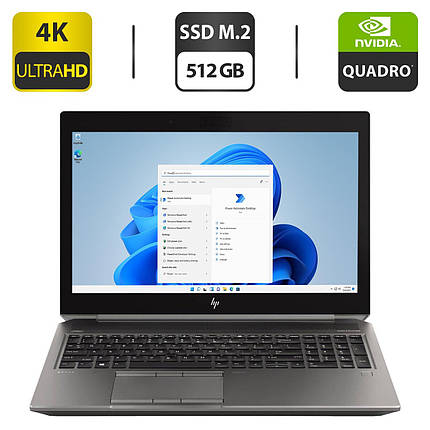 Ноутбук HP ZBook 15 G5/ 15.6" (3840x2160)/ Core i7-8750H/ 32 GB RAM/ 512 GB SSD/ Quadro P2000 4GB, фото 1