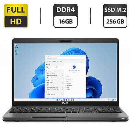 Ноутбук Б-клас Dell Latitude 5500/ 15.6" (1920x1080)/ Core i5-8265U/ 16 GB RAM/ 256 GB SSD/ UHD, фото 1