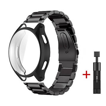 Комплект для годинника Xiaomi Watch 2 чорний (чохол + ремінець Rolex design 22 мм)
