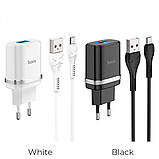 Home Charger | 18W | QC3.0 | Micro Cable (1m) — Hoco C12Q — Black, фото 6