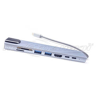 Конвертер Type-C to HDMI + 2*USB 3.0+Type-C Female, фото 3
