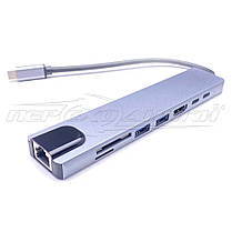 Конвертер Type-C to HDMI + 2*USB 3.0+Type-C Female, фото 4