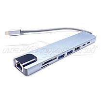 Конвертер Type-C to HDMI + 2*USB 3.0+Type-C Female, фото 5