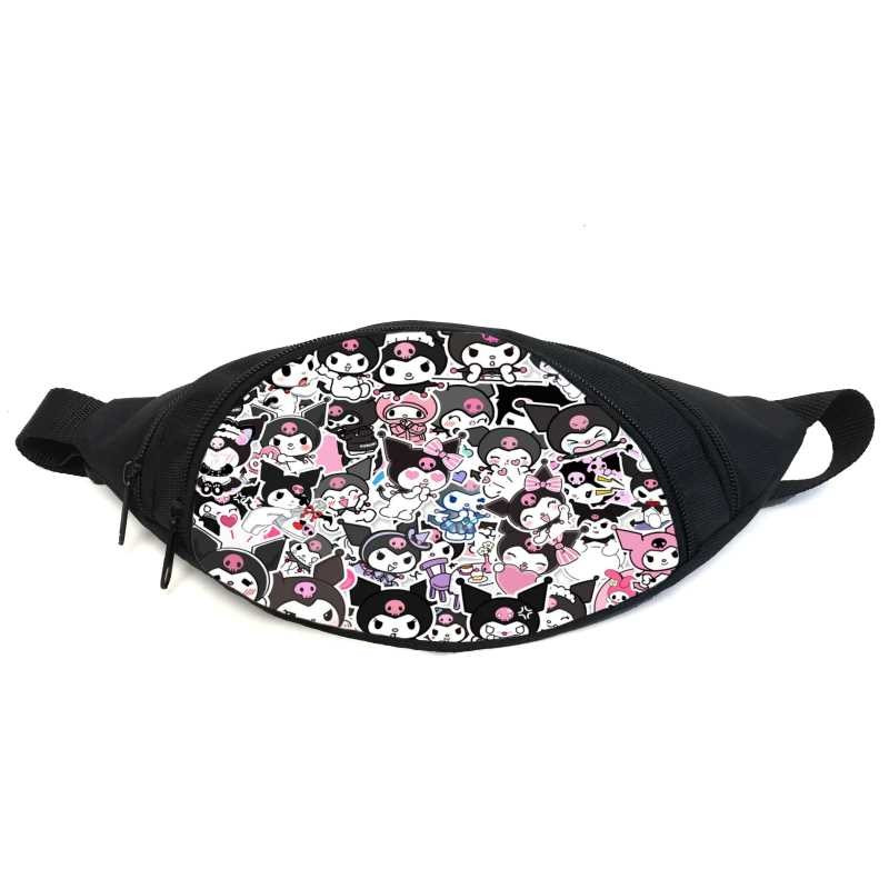 Поясна сумка бананка Хеллоу Кітті Куромі (GB Kuromi Hello Kitty 02) Gear Bag чорна