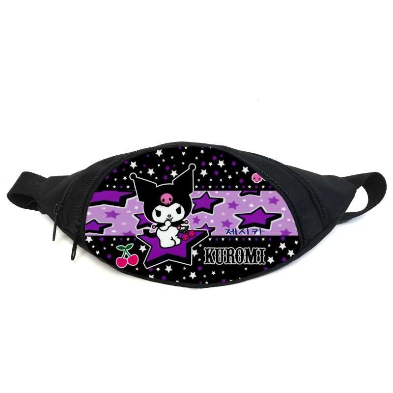 Поясна сумка бананка Хеллоу Кітті Куромі (GB Kuromi Hello Kitty 06) Gear Bag чорна