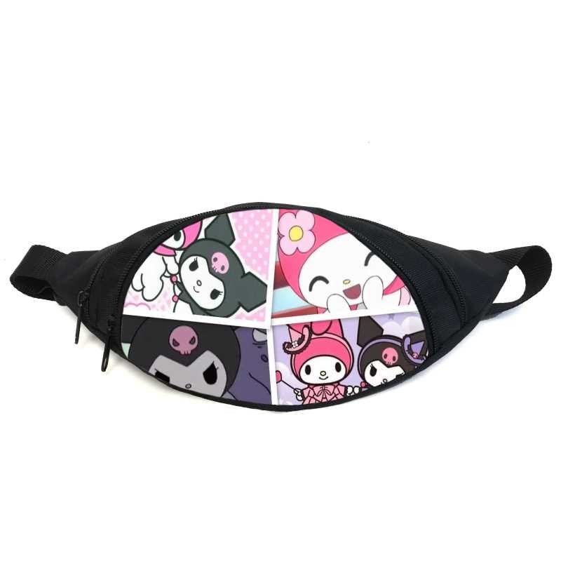 Поясна сумка бананка Хеллоу Кітті Куромі (GB Kuromi Hello Kitty 07) Gear Bag чорна
