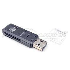 Універсальний кардридер 2 in 1 USB 2.0 SD/SDHC//Micro SD/Card Reader