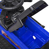 Дитяча каталка-толокар Bambi M 4845 з батьківською ручкою 2 в 1 синій, фото 6