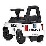 Дитяча толокар-електромобіль 2в1 Ford Police M 5844 світлові та звукові ефекти Білий, фото 5