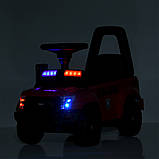 Дитяча толокар-електромобіль 2в1 Ford Police M 5844 світлові та звукові ефекти Білий, фото 7