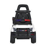 Дитяча толокар-електромобіль 2в1 Ford Police M 5844 світлові та звукові ефекти Білий, фото 6