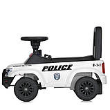 Дитяча толокар-електромобіль 2в1 Ford Police M 5844 світлові та звукові ефекти Білий, фото 3