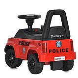 Дитяча каталка-толокар Ford Police M 5844 світлові та звукові ефекти Червоний, фото 6