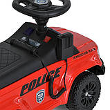Дитяча каталка-толокар Ford Police M 5844 світлові та звукові ефекти Червоний, фото 8
