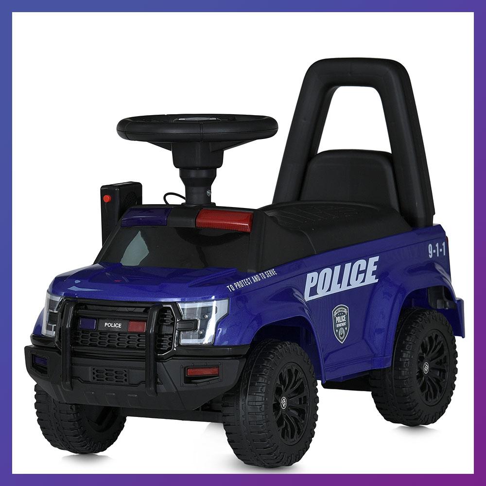 Дитяча каталка-толокар Ford Police M 5844 світлові та звукові ефекти Синій