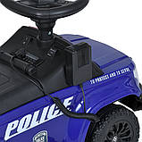 Дитяча толокар-електромобіль 2в1 Ford Police M 5844 світлові та звукові ефекти Синій, фото 4