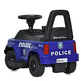 Дитяча толокар-електромобіль 2в1 Ford Police M 5844 світлові та звукові ефекти Синій, фото 5