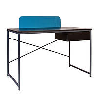 Комп'ютерний стіл Forward з шухлядою та екраном black дсп H16 чорне (Новий Стиль ТМ)