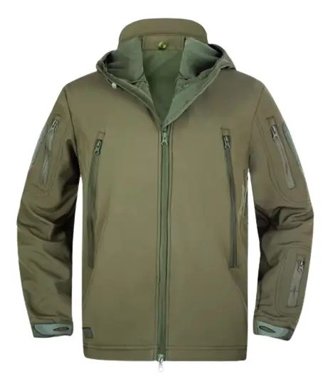 Тактична куртка флісова з підкладкою Solve KT6001001 Олива Shark Skin Softshell Assault розмір M, фото 1