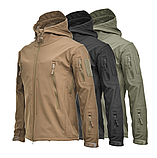 Тактична куртка флісова з підкладкою Solve KT6001005 Койот Shark Skin Softshell Assault solve, фото 8
