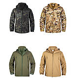 Тактична куртка флісова з підкладкою Solve KT6001005 Койот Shark Skin Softshell Assault solve, фото 9