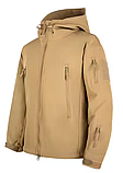 Тактична куртка флісова з підкладкою Solve KT6001005 Койот Shark Skin Softshell Assault solve, фото 4