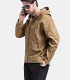 Тактична куртка флісова з підкладкою Solve KT6001005 Койот Shark Skin Softshell Assault solve, фото 6