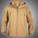 Тактична куртка флісова з підкладкою Solve KT6001005 Койот Shark Skin Softshell Assault solve, фото 7