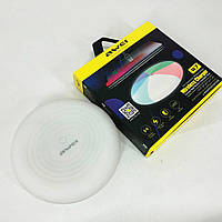 Бездротова зарядка з підсвічуванням 7 кольорів 10W 7 COLOR Awei W7 + WIRELESS CHARGE QM-73