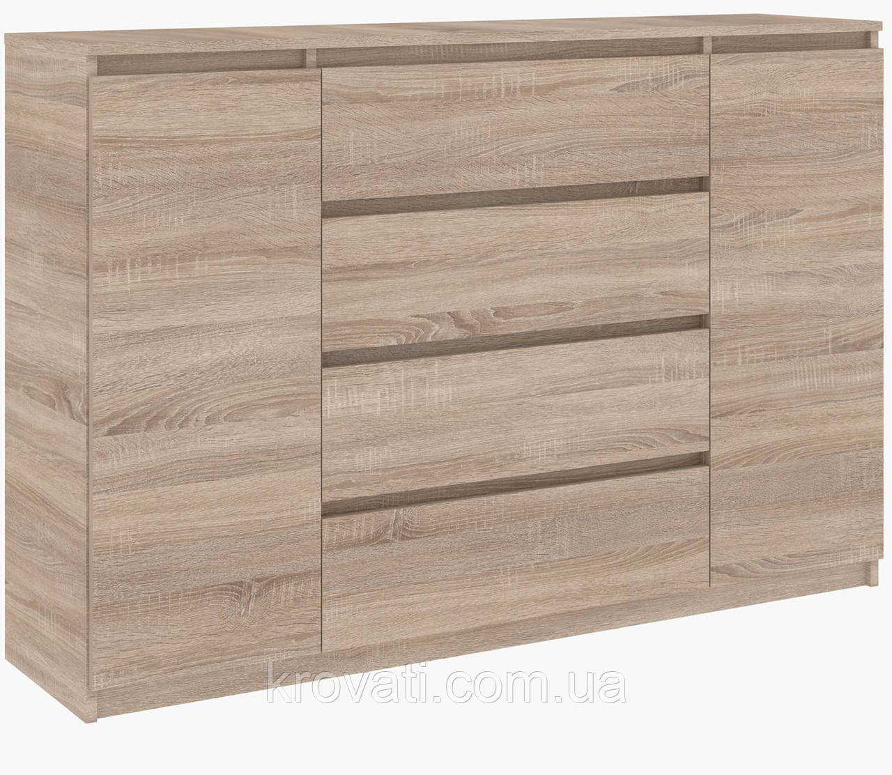 Комод "Брайт" 1392 х 376 х 950 h Майстер Форм. Дуб сонома (Телескопічні напрямні)