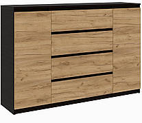 Комод "Брайт" 1392 х 376 х 950 h Майстер Форм. Венге магія / Дуб крафт золотий (Телескопічні напрямні)