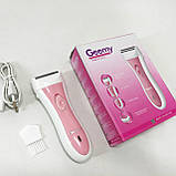 Депілятор електричний домашній, Епілятор для обличчя жіноча бритва, Бритва жіноча електрична для тіла VD-70, фото 10