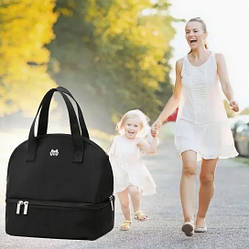 Дорожня термосумка для мам Travel bag BLACK
