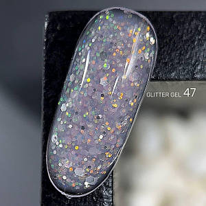 047 UNICORN builder GLITTER GEL Lady Arms 10гр.