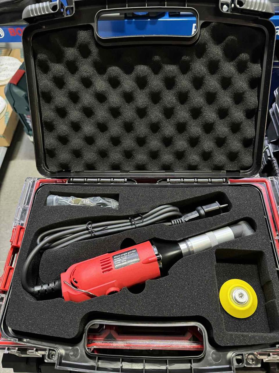 Кутовий гравер FIXTOOL Pomogator (шліфмашина) В КЕЙСІ
