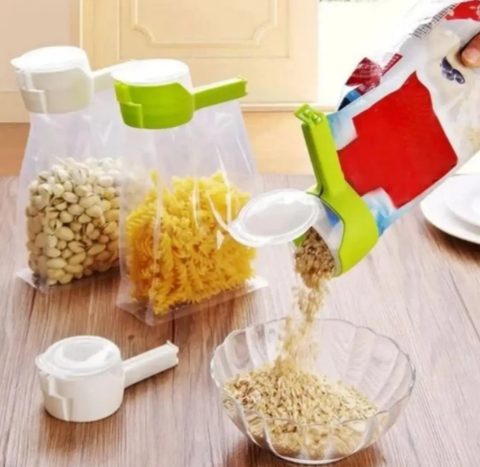 Кришка дозатор із прищіпкою для сипких продуктів і спецій