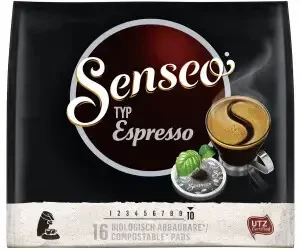 Кава в чалдах Senseo Espresso 16 монодоз Philips Senseo 62 мм Нідерланди Філіпс Сенсео