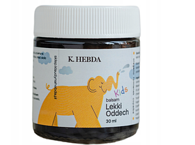 Легкий дихальний бальзам для дітей з ефірними маслами для шиї, грудей Hebda