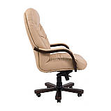 Офисное кресло Richman Максимус усиленное ХХXL кожзам бежевый в комплектации Вуд, фото 5