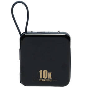 Міні повербанк 10000 мАг 22.5W Remax RPP-285 зі швидкою зарядкою PD+QC Type-C Lightning Black